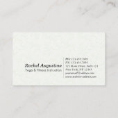 YOGA Studio Meditation Instructeur Colorful Mandal Visitekaartje (Achterkant)