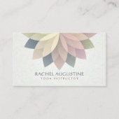 YOGA Studio Meditation Instructeur Colorful Mandal Visitekaartje (Voorkant)