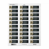 Yoga Studio Meditation Instructor Black Gold Tree Etiket (Full Sheet)