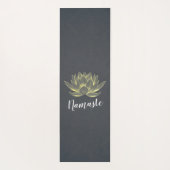 Yoga Studio Meditation Instructor Gold Foil Lotus Yogamat (Achterkant)