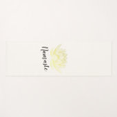 Yoga Studio Meditation Instructor Gold Foil Lotus Yogamat (Voorkant (horizontaal))