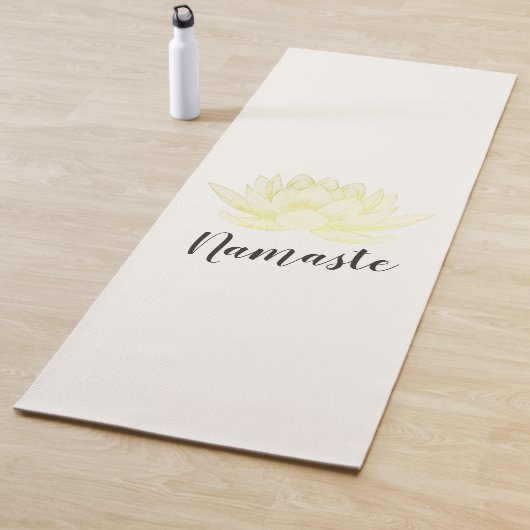 Yoga Studio Meditation Instructor Gold Foil Lotus Yogamat (In situ)