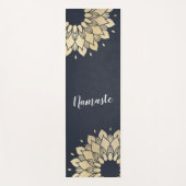 Yoga Studio Meditation Instructor Gold Mandala Yogamat (Voorkant)