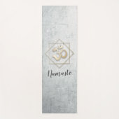 Yoga Studio Meditation Instructor Gold OM-symbool Yogamat (Voorkant)