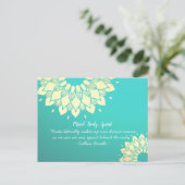 Yoga Studio Meditation Instructor Golden Mandala Briefkaart (Staand voorkant)