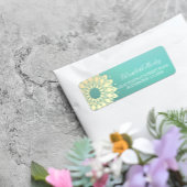 Yoga Studio Meditation Instructor Golden Mandala Etiket