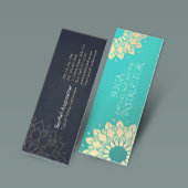 Yoga Studio Meditation Instructor Golden Mandala Mini Visitekaartje