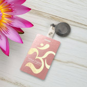 Yoga Studio Meditation Instructor Life Coach om Badge