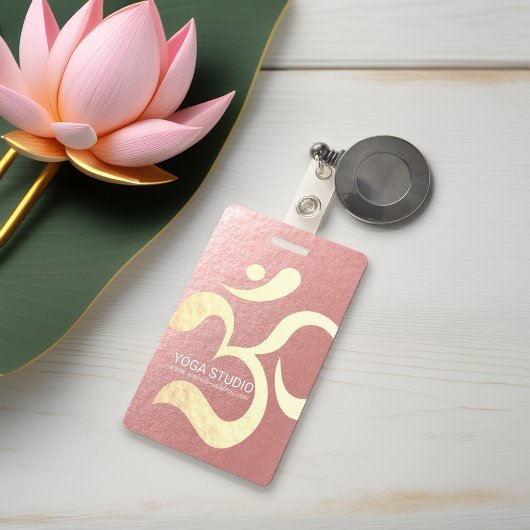 Yoga Studio Meditation Instructor Life Coach om Badge
