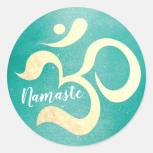 Yoga Studio Meditation Instructor Life Coach om Ronde Sticker