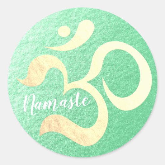 Yoga Studio Meditation Instructor Life Coach om Ronde Sticker (Voorkant)