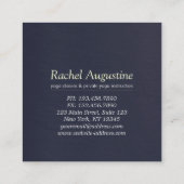 Yoga Studio Meditation Instructor Life Coach OM Sq Vierkante Visitekaartje (Achterkant)