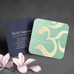 Yoga Studio Meditation Instructor Life Coach om Vierkante Visitekaartje