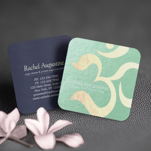 Yoga Studio Meditation Instructor Life Coach om Vierkante Visitekaartje