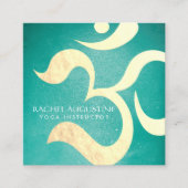 Yoga Studio Meditation Instructor Life Coach om Vierkante Visitekaartje (Voorkant)