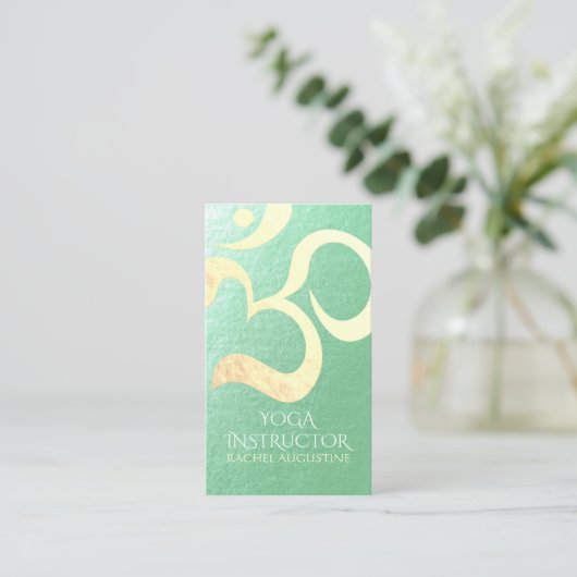 Yoga Studio Meditation Instructor Life Coach om Visitekaartje (Staand voorkant)