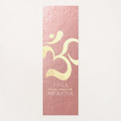 Yoga Studio Meditation Instructor Life Coach om Yogamat (Voorkant)