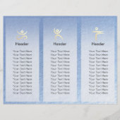 Yoga Studio Meditation Instructor OM Sign Tri Fold (Achterkant)