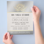 YOGA Studio Meditation Instructor Open House Lotus Flyer (Hand)
