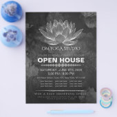 YOGA Studio Meditation Instructor Open House Lotus Flyer (Enkel)