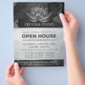 YOGA Studio Meditation Instructor Open House Lotus Flyer (Hand)