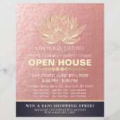 YOGA Studio Meditation Instructor Open House Lotus Flyer (Voorkant)