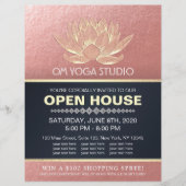 YOGA Studio Meditation Instructor Open House Lotus Flyer (Voorkant)