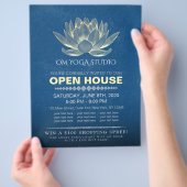 YOGA Studio Meditation Instructor Open House Lotus Flyer (Hand)