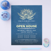 YOGA Studio Meditation Instructor Open House Lotus Flyer (Enkel)