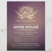 YOGA Studio Meditation Instructor Open House Lotus Flyer (Voorkant)