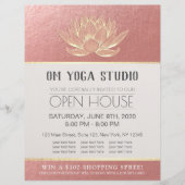 YOGA Studio Meditation Instructor Open House Lotus Flyer (Voorkant)