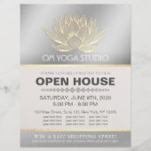 YOGA Studio Meditation Instructor Open House Lotus Flyer (Voorkant)