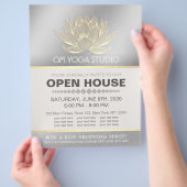 YOGA Studio Meditation Instructor Open House Lotus Flyer (Hand)