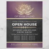 YOGA Studio Meditation Instructor Open House Lotus Flyer (Voorkant)