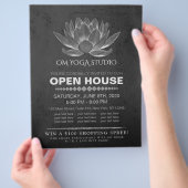 YOGA Studio Meditation Instructor Open House Lotus Flyer (Hand)