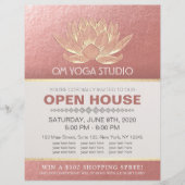 YOGA Studio Meditation Instructor Open House Lotus Flyer (Voorkant)