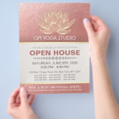 YOGA Studio Meditation Instructor Open House Lotus Flyer (Hand)