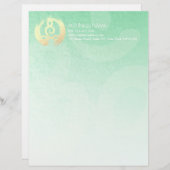 Yoga Studio Meditation Instructor Zen & OM Symbols Briefhoofd (Voorkant / Achterkant)