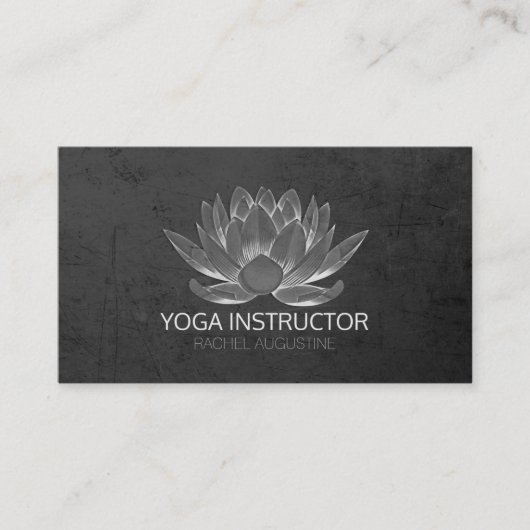 YOGA Studio Meditation Reiki Instructor Gold Lotus Afsprakenkaartje (Voorkant)