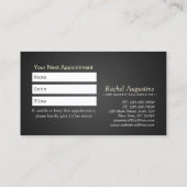 YOGA Studio Meditation Reiki Instructor Gold Lotus Afsprakenkaartje (Achterkant)