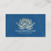 YOGA Studio Meditation Reiki Instructor Gold Lotus Afsprakenkaartje (Voorkant)