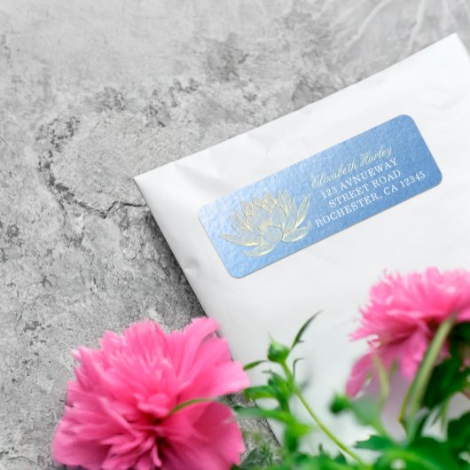 YOGA Studio Meditation Reiki Instructor Gold Lotus Etiket