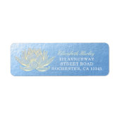 YOGA Studio Meditation Reiki Instructor Gold Lotus Etiket (Voorkant)