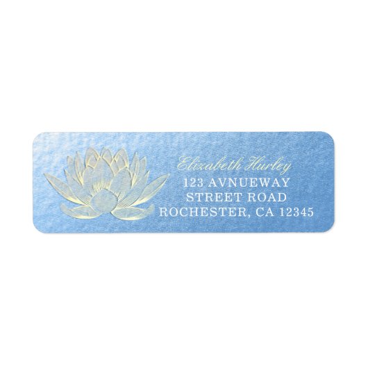 YOGA Studio Meditation Reiki Instructor Gold Lotus Etiket (Voorkant)