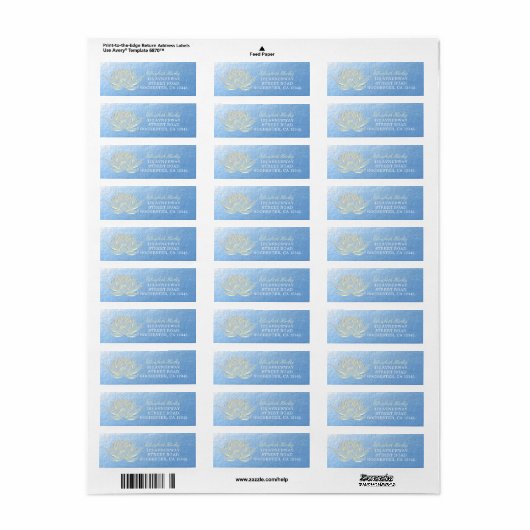 YOGA Studio Meditation Reiki Instructor Gold Lotus Etiket (Full Sheet)