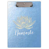 YOGA Studio Meditation Reiki Instructor Gold Lotus Klembord (Voorkant)