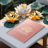 YOGA Studio Meditation Reiki Instructor Gold Lotus Notitieboek