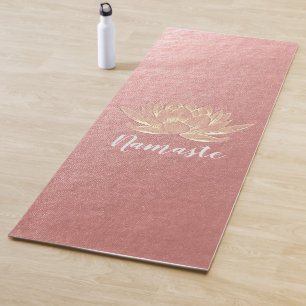 YOGA Studio Meditation Reiki Instructor Gold Lotus Yogamat