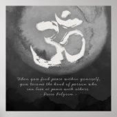 Yoga Studio Meditation Reiki Master OM-gebarenteks Poster (Voorkant)