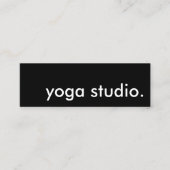 yoga studio. mini visitekaartje (Voorkant)